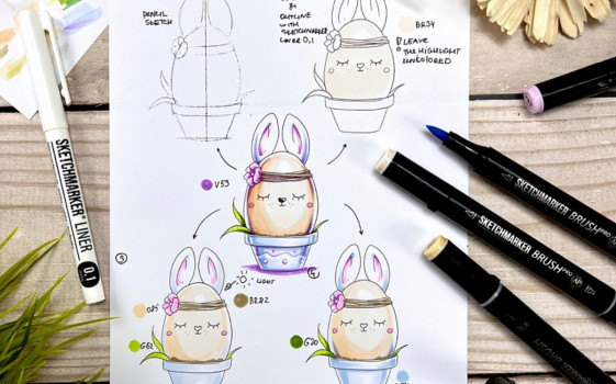 Пошаговка. Рисуем пасхальное яйцо