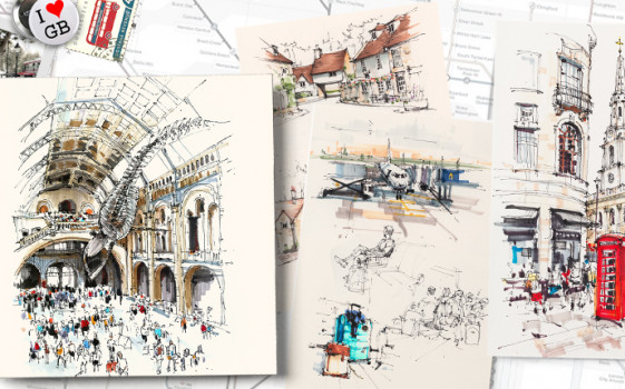  Советы о скетчинге в путешествиях от Ксении Классен