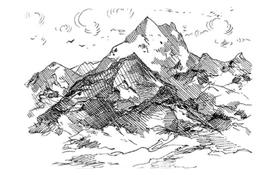 Рисуем горы в графике с Агеевой Анастасией