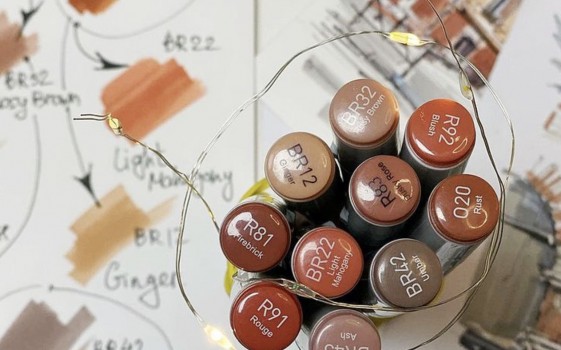 Архитектурная палитра маркеров 