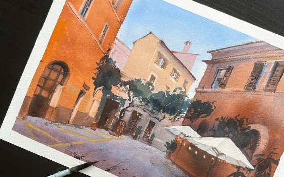 Книги - вдохновения. Акварель