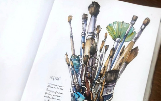 100 идей для рисования от Елены Крыминой