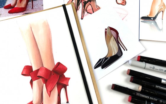 Онлайн - рисуем туфли: теория и практика