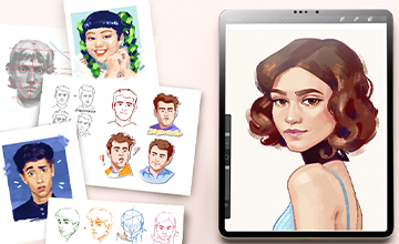  Стилизованный портрет. Digital