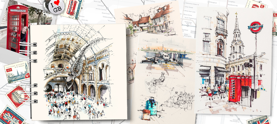 TRAVEL SKETCHING: ВЕЛИКОБРИТАНИЯ