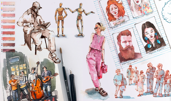 СКЕТЧИНГ ЛЮДЕЙ