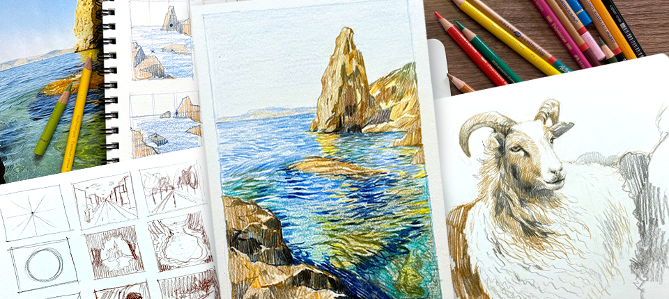 Композиция | цветные карандаши