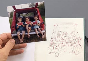 Дети и арбуз. Часть 1