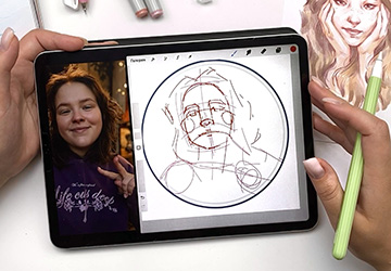 Портрет-аватарка. Построение