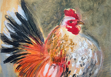 Фактурный петух. Часть 3