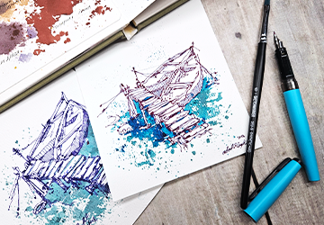 Сюжет с лодкой: тушь