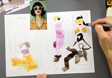 Идея, композиция и эскиз сложного разворота