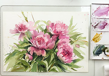 Пионы. Финальные штрихи