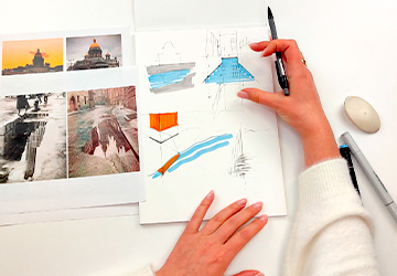 Принцип рисования отражения. Теория