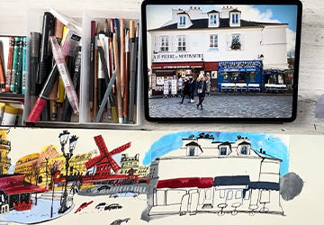 Монмартр. Часть 1 (композиция и основные формы)