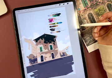 Цветущий полдень. Базовые заливки