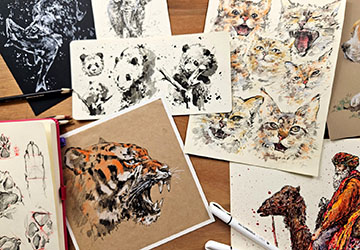 Рисование сухопутных животных: введение