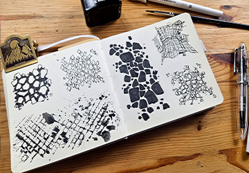 Фактуры в чёрно-белой графике