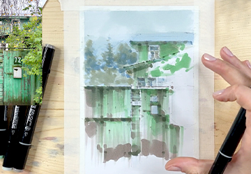 "Зеленый" сюжет. Начало работы с передним планом