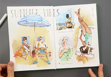 Текст и детали на развороте