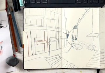 Парижский квартал. Часть 1 (набросок)