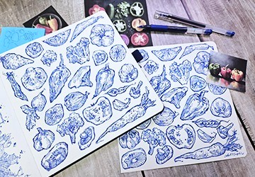 Предметный скетчинг. Продукты. Часть 3