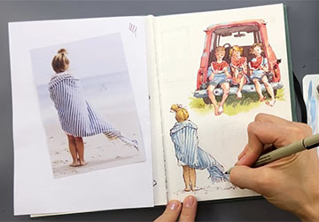 Девочка в пледе