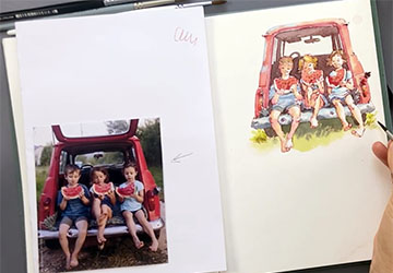 Дети и арбуз. Часть 2