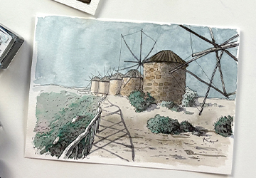 Ветряные мельницы. Цвет