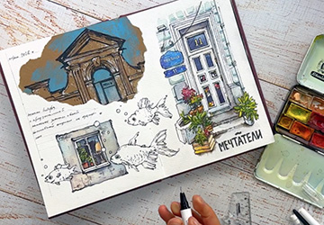 Кафе "Мечтатели": цвет. Завершаем разворот
