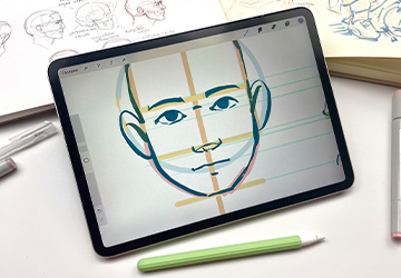 А что там с частями лица?