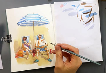 Пара в шезлонгах. Часть 3