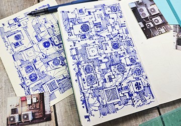 Принт из кондиционеров, проводов и труб