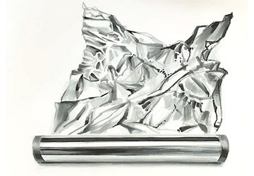 Ключ к блестящим сокровищам. Рисуем фольгу (Теория + упражнение + иллюстрация)