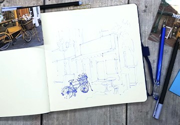 Велосипед у ресторана. Часть 1