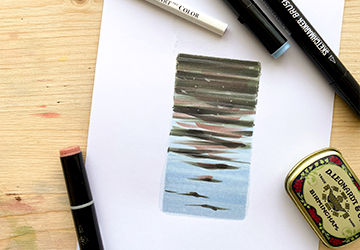 Техники рисования воды