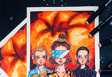 STRANGER THINGS - ОДДИ РАБОТА С ФОНОМ