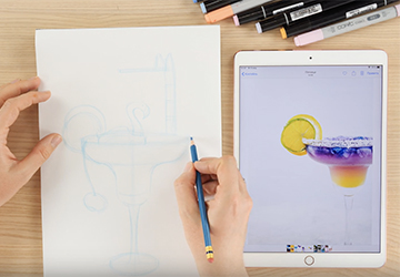 Коктейль: Масштаб элементов в сложной композиции