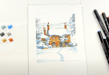 Английский пейзаж. Подмалевок