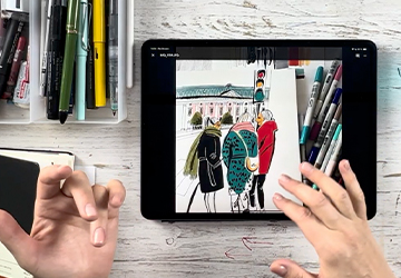 Стилизация людей в иллюстрации и скетчинге