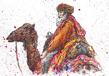 Верблюд с наездником. Финальные детали и акценты