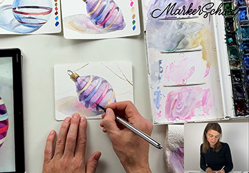 Стекло в акварели. Принципы рисования прозрачного стекла