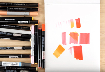 Техники спиртовых маркеров