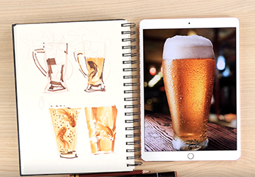 Пиво: Формирование и анализ эскиза по тону