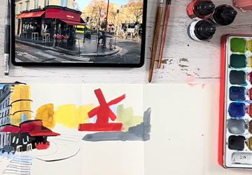  Мулен Руж. Часть 1 (композиция "от пятна")