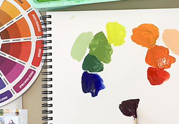 Техники и принципы смешивания красок