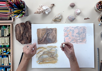 Фактурные объекты: полосатый камень