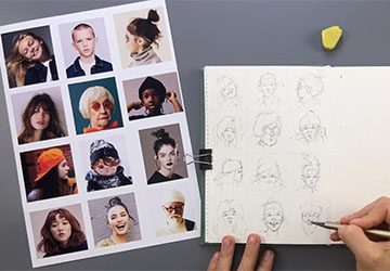 12 портретов на листе. Часть 1