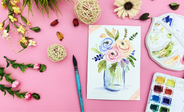 Букет в стеклянной банке