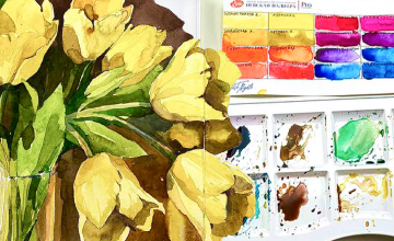 Разворот с ТЮЛЬПАНАМИ